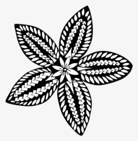 Image 4 Of - Polynesian Tribal Flower Tattoo, HD Png Download, Free Download