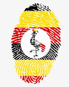 Uganda Flag Fingerprint, HD Png Download, Free Download
