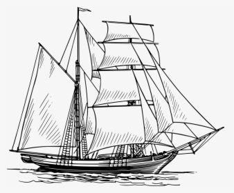 Drawing Of A Ship, HD Png Download, Free Download