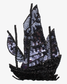 Sailing Ship Beaded & Sequin Applique - Sail, HD Png Download, Free Download