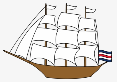Sailing Ship - Sailing Ship Clip Art, HD Png Download, Free Download