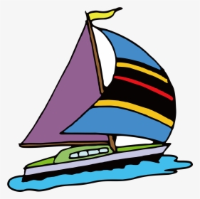 Sailing Ship Clip Art - Sailboat Transportation Clipart, HD Png Download, Free Download