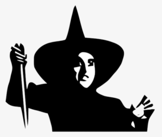 Wizard Of Oz Border Wicked Witch Image Vector Clipart - Wizard Of Oz Witch Silhouette, HD Png Download, Free Download