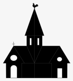 Clip Art Black And White Church Pictures - Church Silhouette Clipart, HD Png Download, Free Download