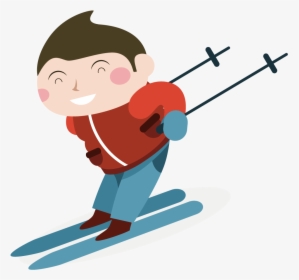 Skier Clipart Skiing Person - Ski Clipart Png, Transparent Png, Free Download