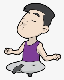 Clip Art Svg Free Stock - Cartoon Pictures Of Meditation, HD Png Download, Free Download