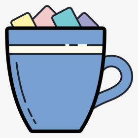Hot Chocolate With Marshmallows Icon, HD Png Download, Free Download