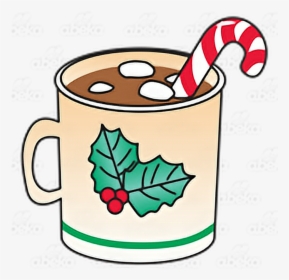 Xmas Christmas Navidad Chocolate Marshmallow Hotchocola - Hot Chocolate With Marshmallows And Candy Cane, HD Png Download, Free Download