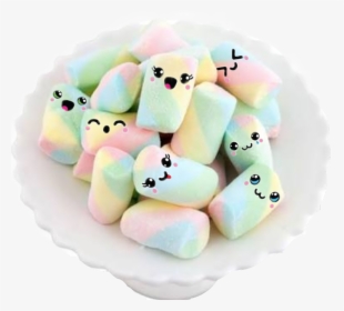 #marshmallows #faces #happy - Coloured Marshmallows, HD Png Download, Free Download