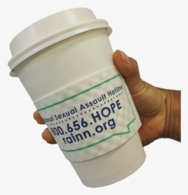 Holding Coffee Cup With Rainn Coffee Sleeve, National - Hands Coffee Cup Png, Transparent Png, Free Download