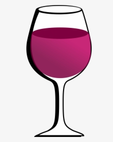 Wine Clip Pink - Red Wine Glass Clipart, HD Png Download, Free Download