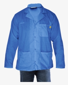 Get Esd Poly/cotton Lab Coats, Snap Cuff, Royal Blue, - Pocket, HD Png Download, Free Download