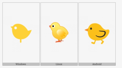 Baby Chick On Various Operating Systems - Cartoon, HD Png Download, Free Download
