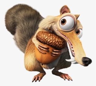 Squirrel Age Scrat Transparent Ice Sid Scratte Clipart - Scrat Ice Age Transparent, HD Png Download, Free Download