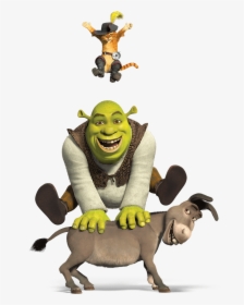 Shrek And Donkey Png - Shrek And Donkey Puss, Transparent Png, Free Download