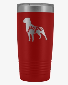 Rottie Papa Tumbler, Rottweiler Dog Dad 20oz Insulated - Dogo Argentino, HD Png Download, Free Download