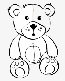 Gummy Bear Clip Art Black And White Graphics Illustrations - Kartun Teddy Bear Png, Transparent Png, Free Download