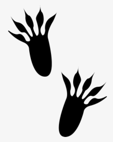 Png Black And White Tracks Clipart Squirrel - Squirrel Tracks, Transparent Png, Free Download