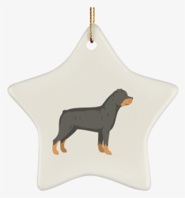 Rottweiler Illustration Suborns Ceramic Star Ornament - Породы И Имена Собак, HD Png Download, Free Download