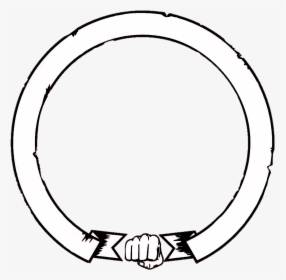 #circlebanner #ribbon #banner #heraldic #combat76 - Circle, HD Png Download, Free Download
