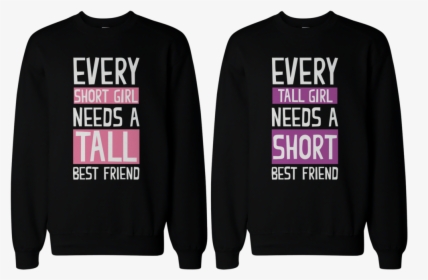 Pink Purple Background Bff Matching Sweatshirts - Sweater, HD Png Download, Free Download