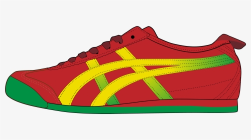 Red Men Sport Shoe Png Clipart - Clip Art Men Shoe, Transparent Png, Free Download