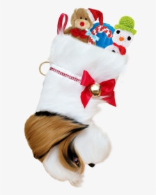 This Shih Tzu Shaped Dog Christmas Stocking Is The - Plush, HD Png Download, Free Download