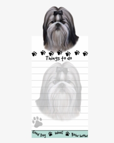 Shih Tzu, Black And White - Notebook, HD Png Download, Free Download