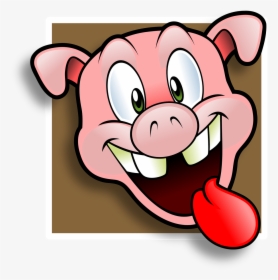 Free Wacky Pig Face Avatar Clip Art - Pig Avatar, HD Png Download, Free Download