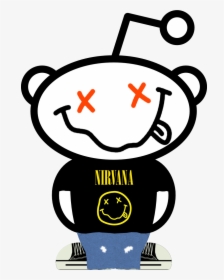 I Created A Little Nirvana Reddit Alien - Reddit Mascot, HD Png Download, Free Download