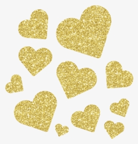 #freetoedit #ftestickers #heart #love #glitter #gold - Heart, HD Png Download, Free Download