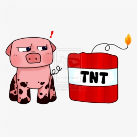 Minecraft Tnt And Pig, HD Png Download, Free Download