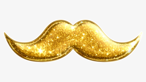 Transparent Gold Glitter Heart Png - Gold Mustache Png, Png Download, Free Download