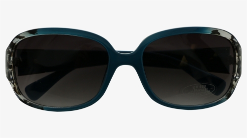 Uv400 Cheetah Print Teal Acrylic Frame Fashion Sunglasses - Reflection, HD Png Download, Free Download