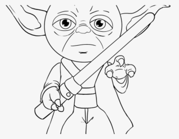 Yoda Black And White Clip Art, HD Png Download, Free Download