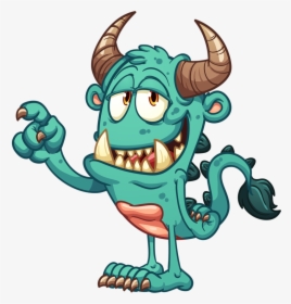 Monster Cartoon Png- - Vector Cartoon Monster, Transparent Png, Free Download