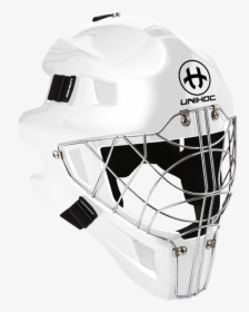 Unihoc Optima 66 All White Goalie Mask - Helma Unihoc Optima 66, HD Png Download, Free Download