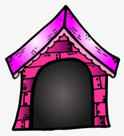 Pink Dog House Clip - Purple Dog House Clipart, HD Png Download, Free Download