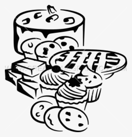 Layout Production Ready Artwork - Bakery Black And White Png, Transparent Png, Free Download