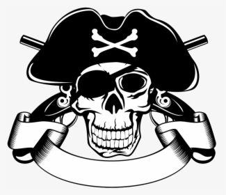Piracy Skull Stock Illustration Clip Art - Pirate Skull Png, Transparent Png, Free Download