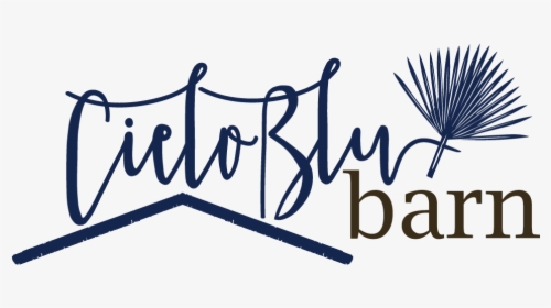 Cielo Blu Barn - Calligraphy, HD Png Download, Free Download