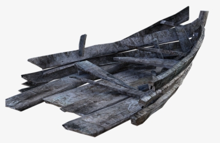 Rowboat, Old, Driftwood, Fishing, Boat, Vessel - Transparent Old Rowboats, HD Png Download, Free Download