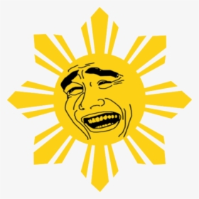 Philippines Yellow Clip Art - Philippine Flag Sun Png, Transparent Png, Free Download