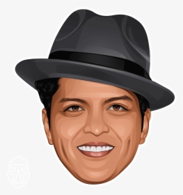 Bruno Mars Face Png Transparent , Png Download - Bruno Mars Cartoon Png, Png Download, Free Download