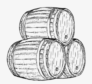 Keg Drawing Beer - Beer Barrel Drawing Png, Transparent Png, Free Download