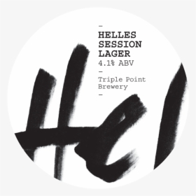 Triple Point Helles Session Lager Round Keg - Stencil, HD Png Download, Free Download