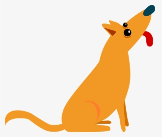 Dog, Sitting, Pet, Yellow, Orange, Animal, Cartoon - Dog Vector Clip Art, HD Png Download, Free Download