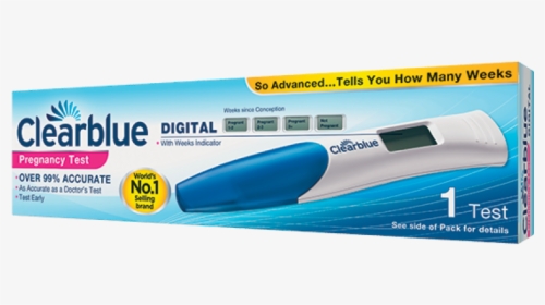 Clearblue Digital Pregnancy Test Kit With Conception - Clear Blue Pregnancy Test Kit Digital, HD Png Download, Free Download