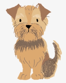 This Graphics Is Hand Drawn Yellow Cartoon Dog Vector - Yorkshire Terrier, HD Png Download, Free Download