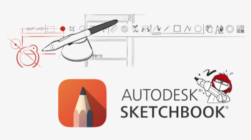 Autodesk Sketchbook Pro Interface Sketch - Autodesk Sketchbook Pro 2020, HD Png Download, Free Download